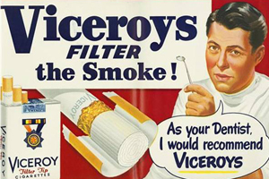 Mostra apresenta|propagandas de cigarro