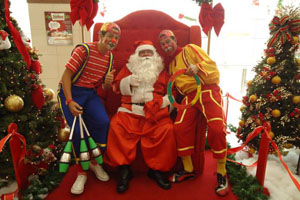 Papai Noel chega ao|Shopping Center Lapa