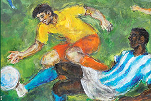 Futebol é tema de exposição na Vila