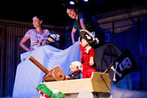Peça “Peter Pan & Wendy” no Teatro da PUC