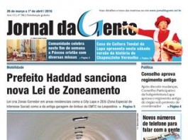 Jornal da Gente – Edição 706 – 26 de março a 1 de abril de 2016