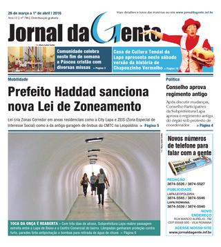 Jornal da Gente – Edição 706 – 26 de março a 1 de abril de 2016