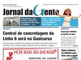 Jornal da Gente – Edição 710 – 23 a 29 de abril de 2016