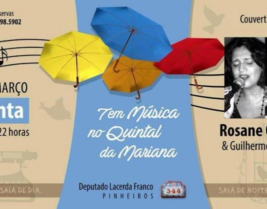 Rosane Queiroz faz show de MPB