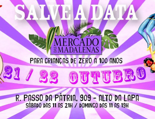 Mercado das Madalenas acontece no Alto da Lapa dias 21 e 22/10