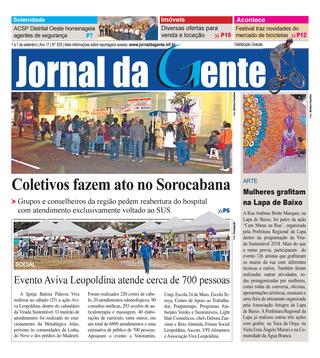 Jornal da Gente – Edição 829 – 1 a 7 de setembro de 2018