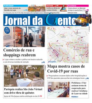 Jornal da Gente – Edição 918 – 13 a 19 de junho de 2020