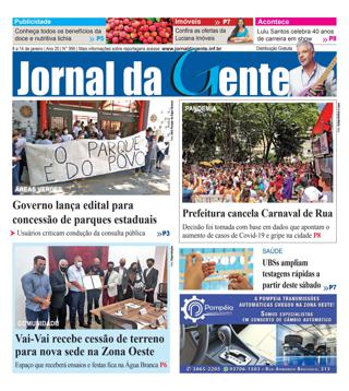 Jornal da Gente – Edição 995 – 8 a 14 de janeiro de 2022