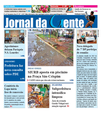 Jornal da Gente – Edição 1047 – 21 a 27 de janeiro de 2023