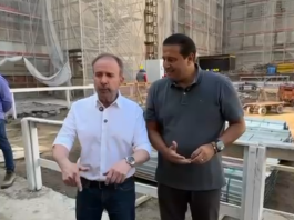 Vereador Fábio Riva e secretário Zamarco visitam obras na região