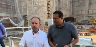 Vereador Fábio Riva e secretário Zamarco visitam obras na região