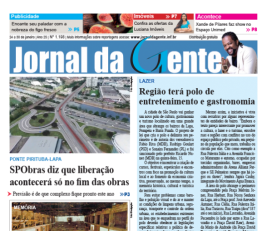 Jornal da Gente – Edição 1198 – 24 a 30 de janeiro de 2026