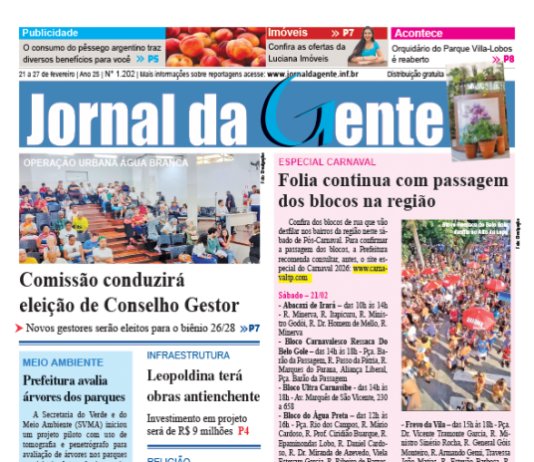 Jornal da Gente – Edição 1202 – 21 a 27 de fevereiro de 2026