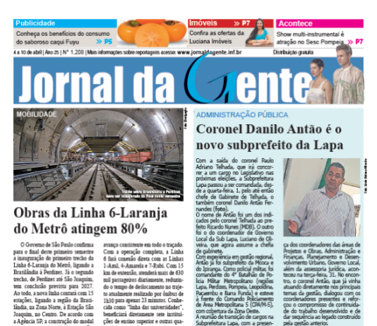 Jornal da Gente – Edição 1208 – 4 a 10 de abril de 2026