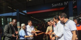 Com a presença de Ricardo Nunes, Tarcísio de Freitas inaugura trecho da Linha 6 do Metrô