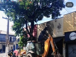 Sub Lapa remove parklet na Rua Nanuque