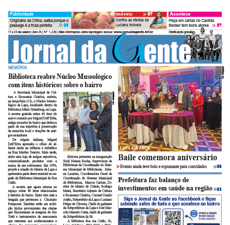 Jornal da Gente – Edição 1236 – 17 a 23 de outubro de 2026