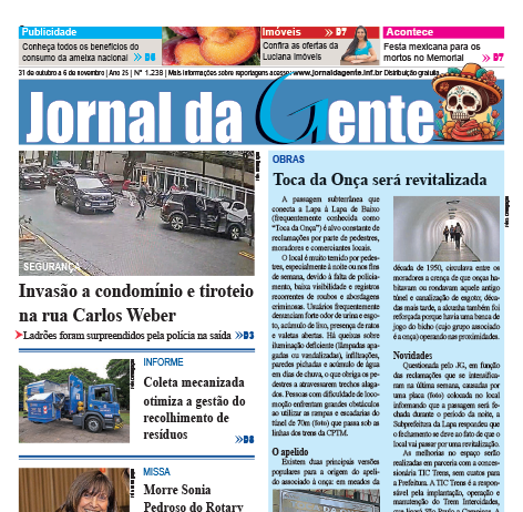 Jornal da Gente – Edição 1238 – 31 de outubro a 6 de novembro de 2026