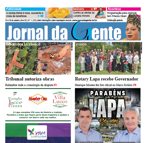 Jornal da Gente – Edição 1235 – 10 a 16 de outubro de 2026